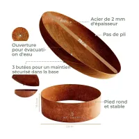 Brasero douce braise detail
